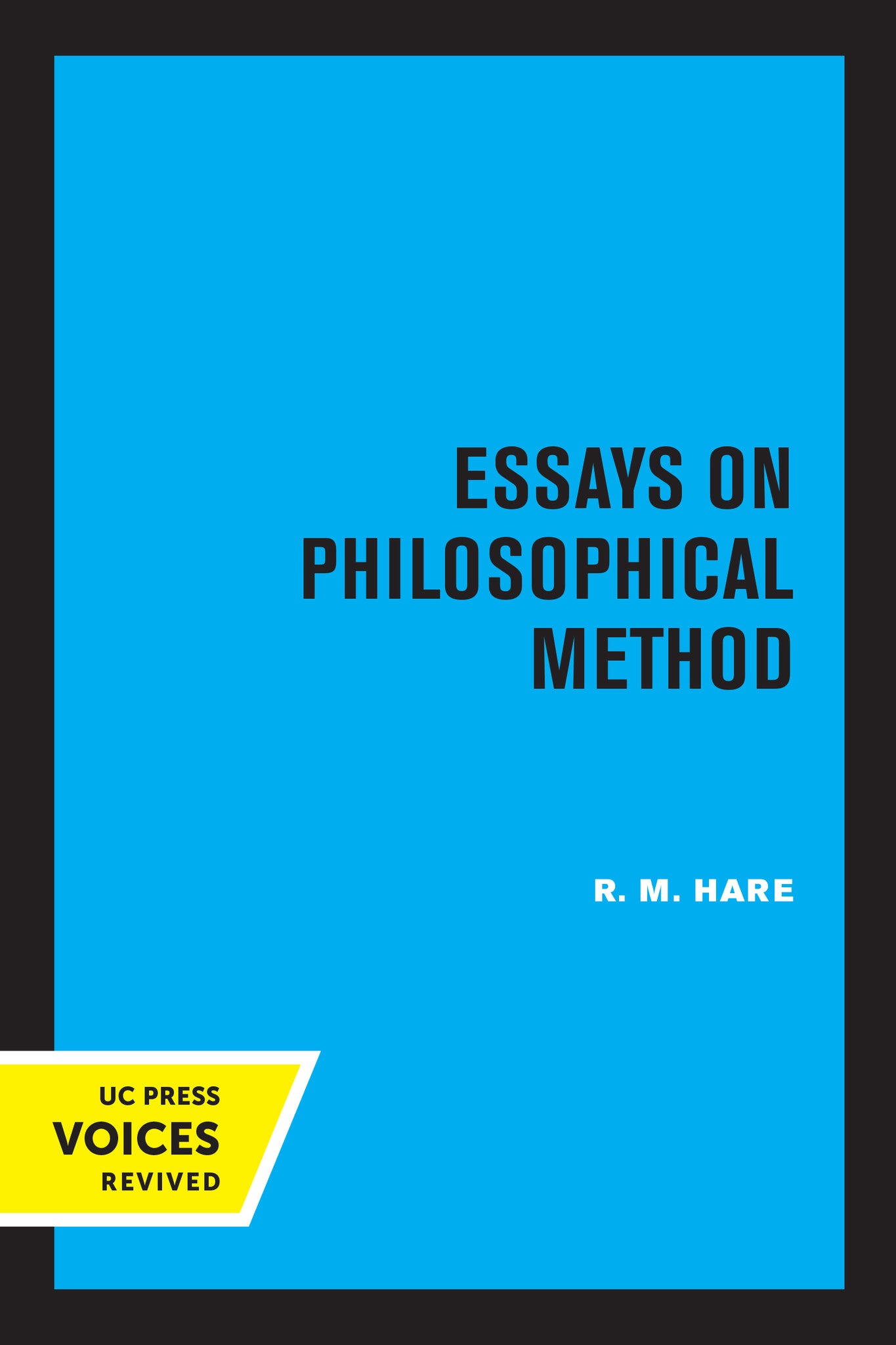 Cover image for Essays on Philosophical Method ISBN 9780520323339